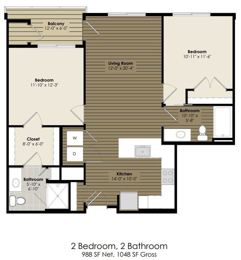 2 Bedroom - Doyle