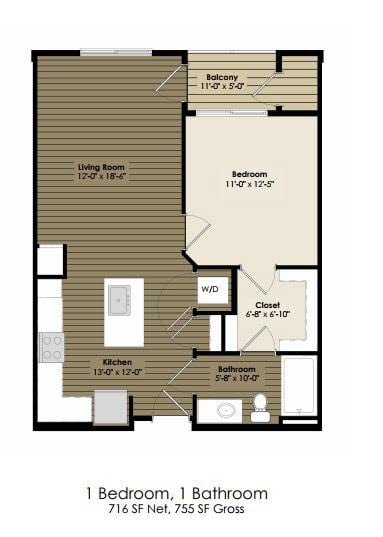 1 Bedroom - Dickens