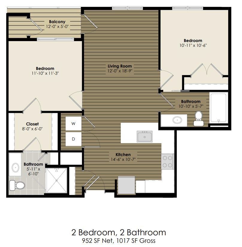 2 Bedroom - Twain